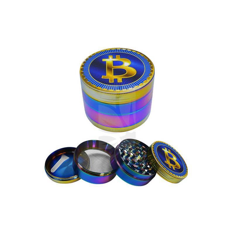 Grinder 4 partes Bitcoin Icy 50 mm. Grinder 4 partes Bitcoin Icy 50 mm.