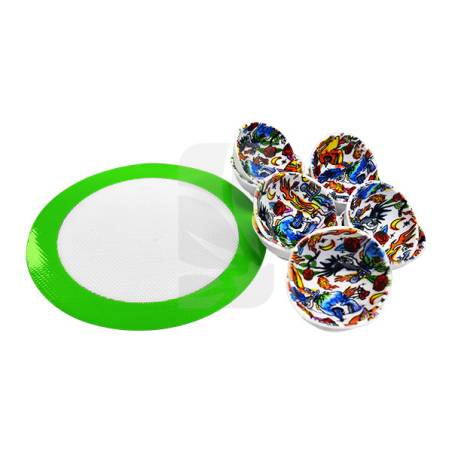 Buy Pack of 10 Silicone Bowls + BHO Mat