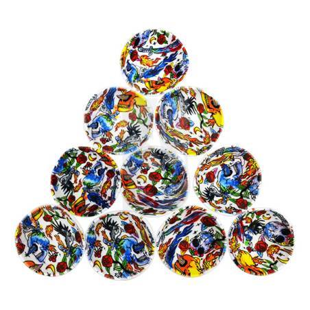 Pack of 10 Silicone Bowls + Mat