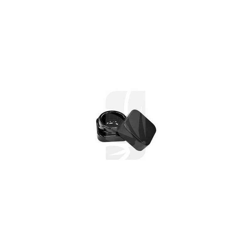 Bote de Cristal Cuadrado Negro 5 ml. Bote de Cristal Cuadrado Negro 5 ml.