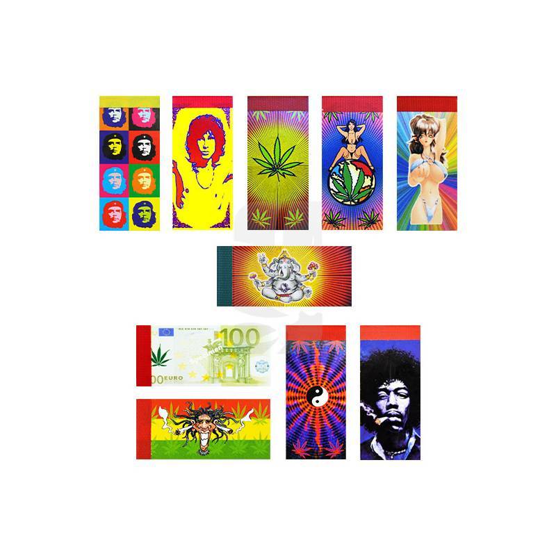 Filtros de cartón grandes impresos 4 x 10 diseños