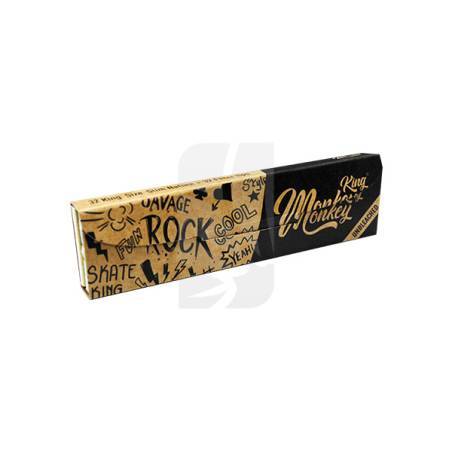 Monkey King Size Slim + Tips Natural Rolling Papers
