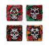 Skulls and Flowers Cigarette Case 20 Cigarettes