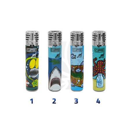 Mechero CLIPPER Jet Flame Deep Weed