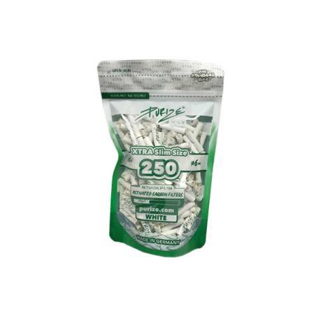 Filtros Purize XTRA Slim Blanco 250 u.