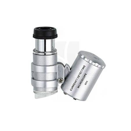 Mini Microscopio 60x con Luz Led