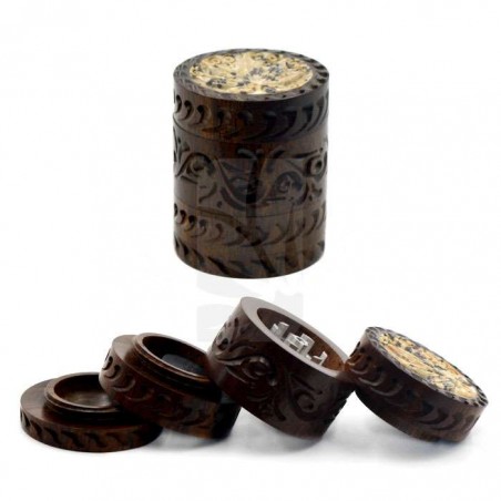 4-Part Wooden, Stone, and Aluminum Grinder 🌿