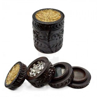 4-Part Wooden, Stone, and Aluminum Grinder 🌿