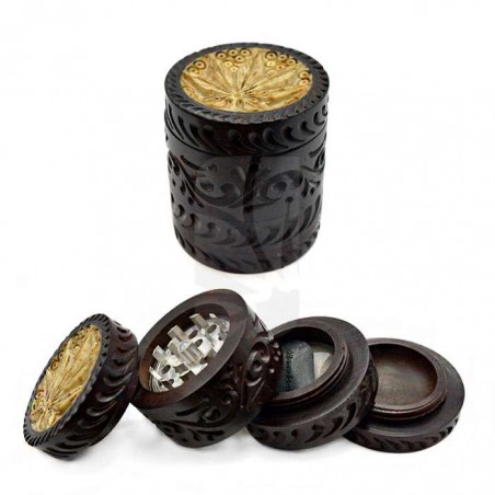 4-Part Wooden, Stone, and Aluminum Grinder 🌿