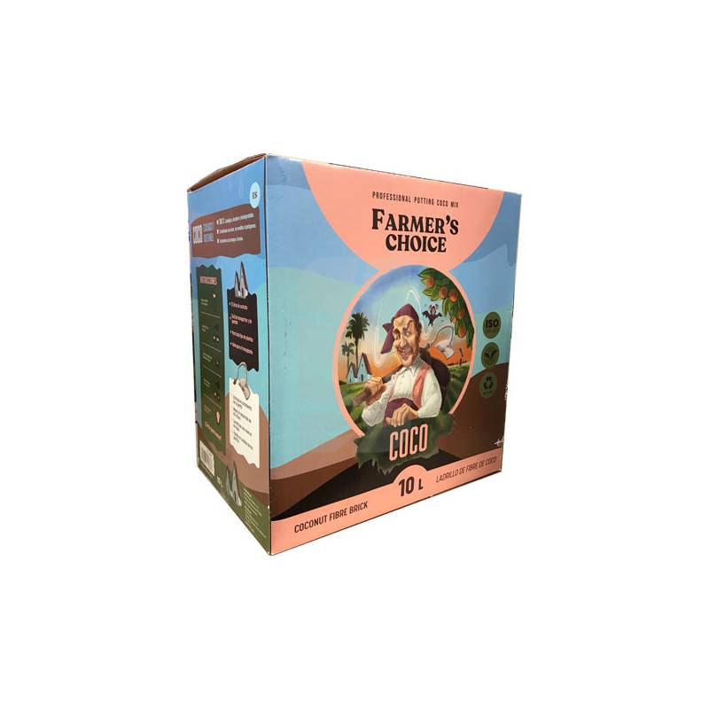 Ladrillo de Coco 650 Gr. 10 L. Farmer's Choice