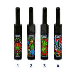 Mechero Clipper Mini Tube Leaves 5 D2