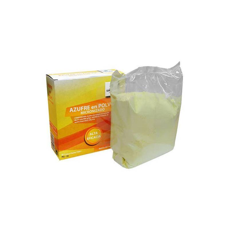 Azufre en polvo micronizado 750 gr. SIPCA Azufre en polvo micronizado 750 gr. SIPCA