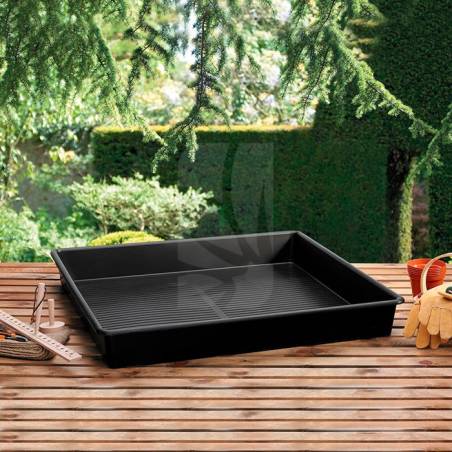 Black Square Tray 100 x 100 x 12 cm