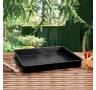 Vassoio Quadrato Nero 100 x 100 x 12 cm Vassoio Quadrato Nero 100 x 100 x 12 cm