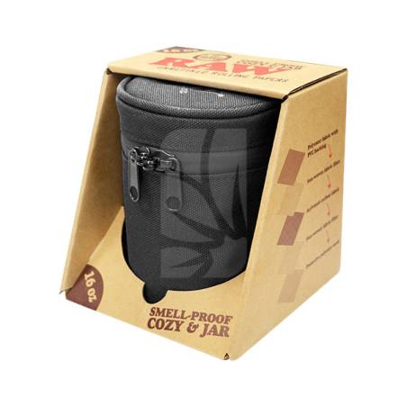 Bote Cristal con funda RAW 473 ml. Cozy