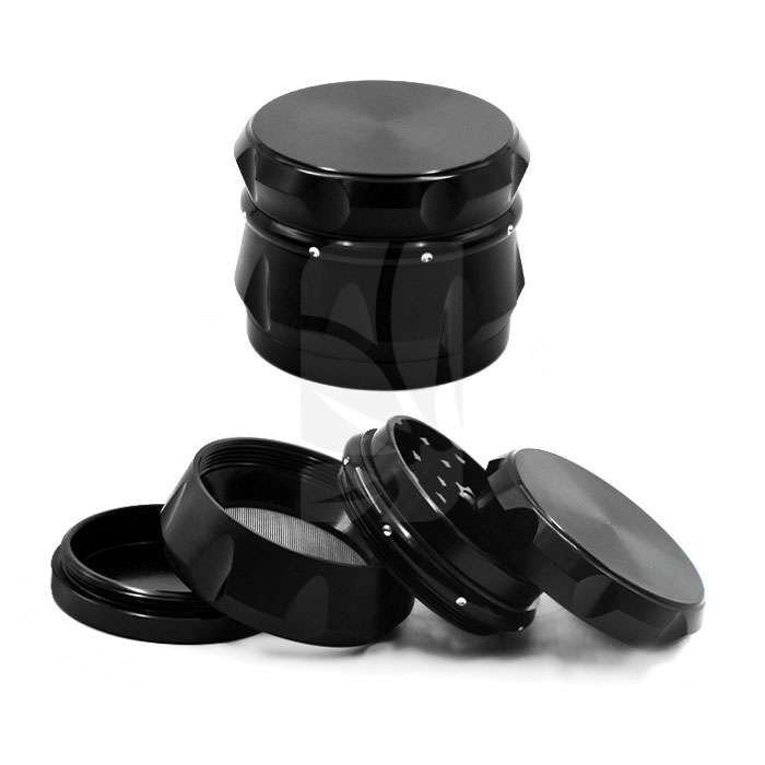 GRINDER CARVING NEGRO 4 PARTES (55 MM)