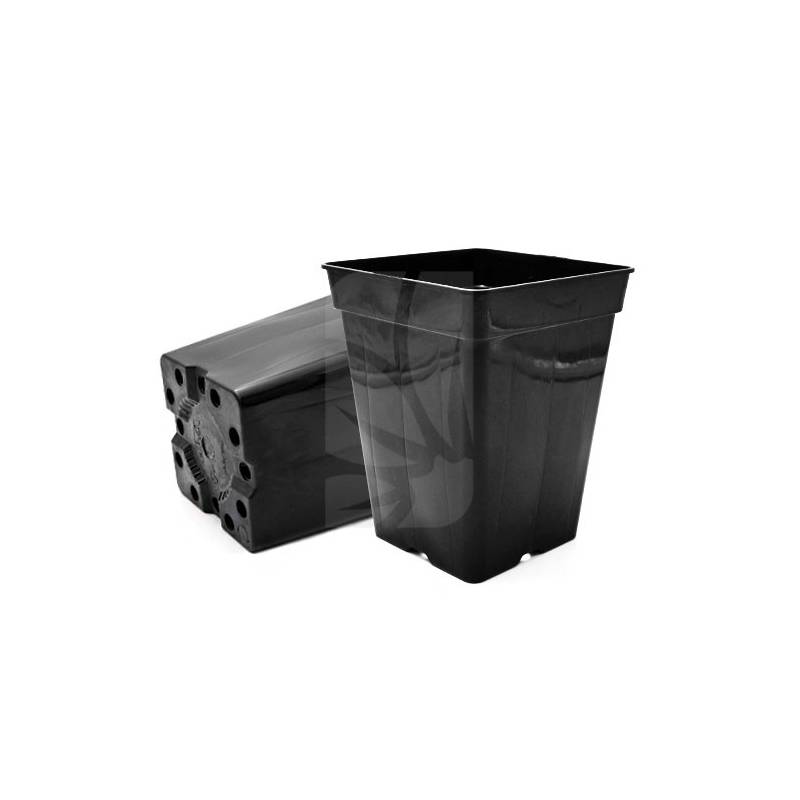 Vaso Quadrado Preto 3 L – 15 x 15 x 20 cm