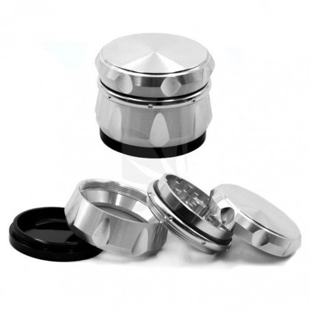 GRINDER CARVING PLATA 4 PARTES (55 MM)