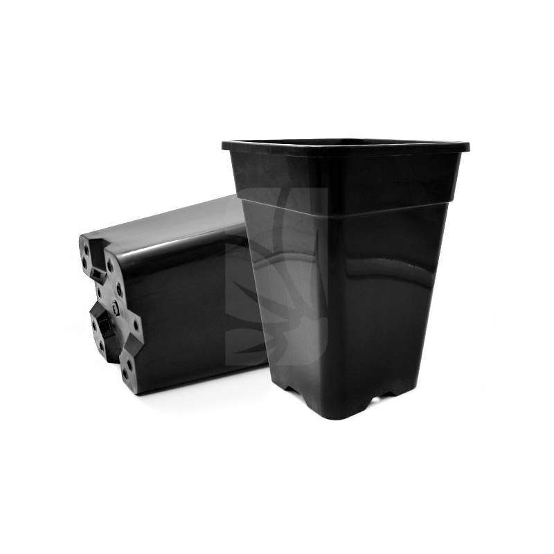 Vaso Quadrato Nero 7 L – 20 x 20 x 27 cm Vaso Quadrato Nero 7 L – 20 x 20 x 27 cm