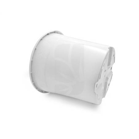 Maceta redonda blanca 10 Litros 26 x 24 cm.