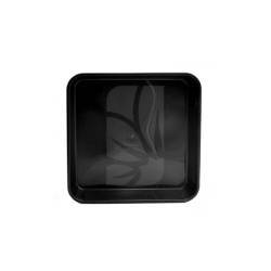 Plato Cuadrado negro de 29/30 x 29/30 cm.