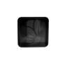 Plato Cuadrado negro de 29/30 x 29/30 cm.