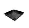 Plato Cuadrado negro de 29/30 x 29/30 cm. Plato Cuadrado negro de 29/30 x 29/30 cm.
