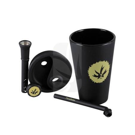 Bong taza de silicona Kommuter Negra
