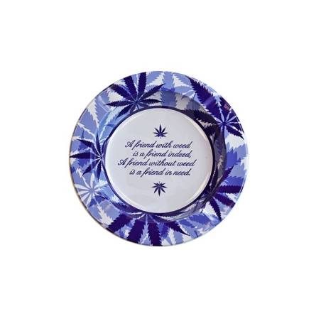 Delf Blue 01 Metal Ashtray 🌸 BUY Cheap