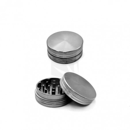 Grinder con iman de 2 partes gris. 40 mm.