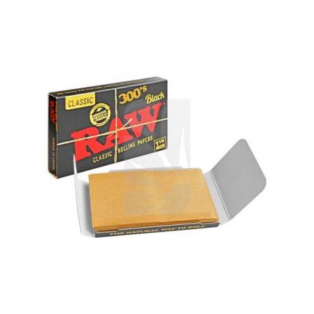 RAW Black 300 Rolling Paper in 1 1/4 Size ✨