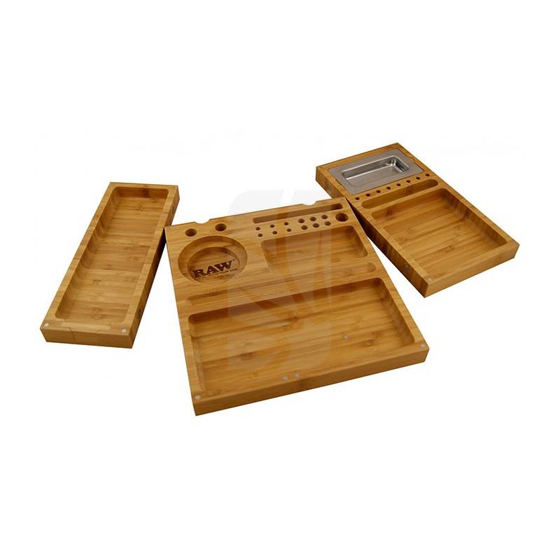 RAW Dreifach-Bambusbox mit Magneten