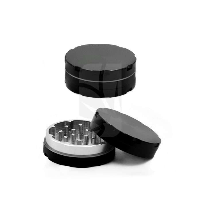 Triturador de Luxo Preto 50 mm – 2 Partes