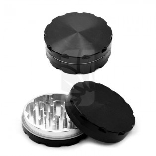 Grinder de luxe 2 partes negro 62 mm.