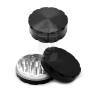 Schwarzer Deluxe-Grinder 62 mm – 2-teilig
