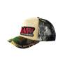 Cappellino RAW Trucker a rete beige con poker