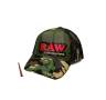 Boné RAW Trucker com rede camuflado com poker