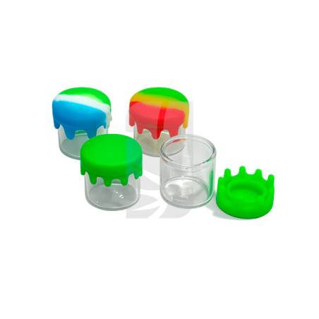 Bottiglia in vetro con silicone 6 ml | Conservare BHO e resina