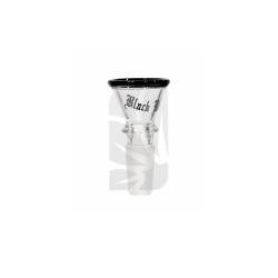 Cazoleta Glas 14 mm Schwarzer Rand für Bongs Günstig
