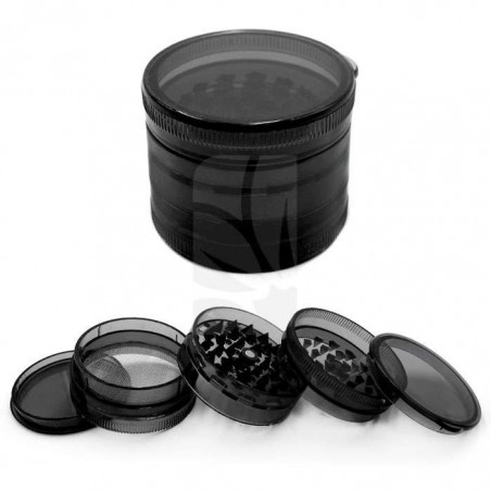 Grinder negro de Plástico de 5 Partes