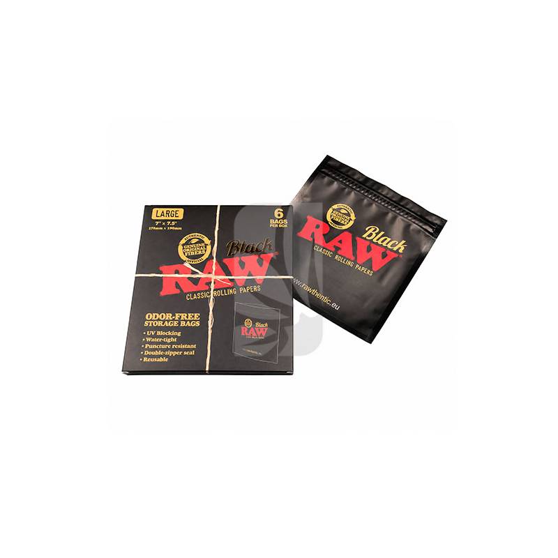 Bolsa Anti Olor RAW Black L 6 unidades Bolsa Anti Olor RAW Black L 6 unidades