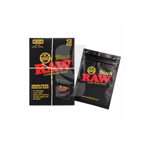 Bolsa Anti Olor RAW Black M 12 unidades
