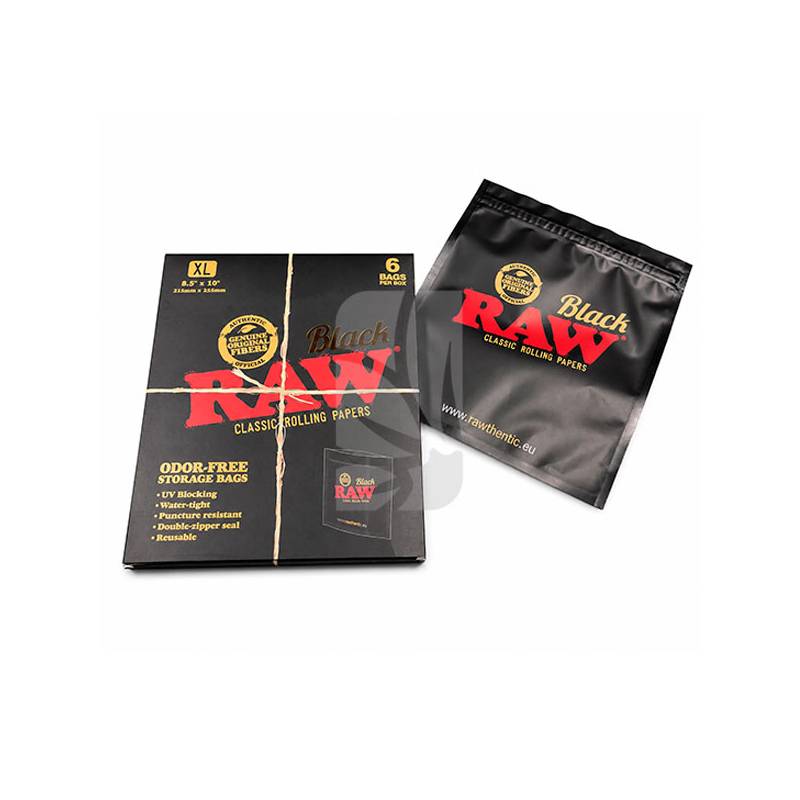Bolsa Anti Olor RAW Black XL 6 unidades Bolsa Anti Olor RAW Black XL 6 unidades