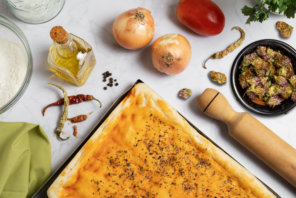Vegetable lasagna with marijuana
